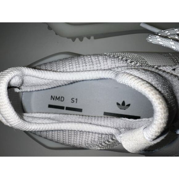 Adidas NMD S1 White Knit Sneakers Men’s Size 12 Triple White Casual Running Shoe main image 7